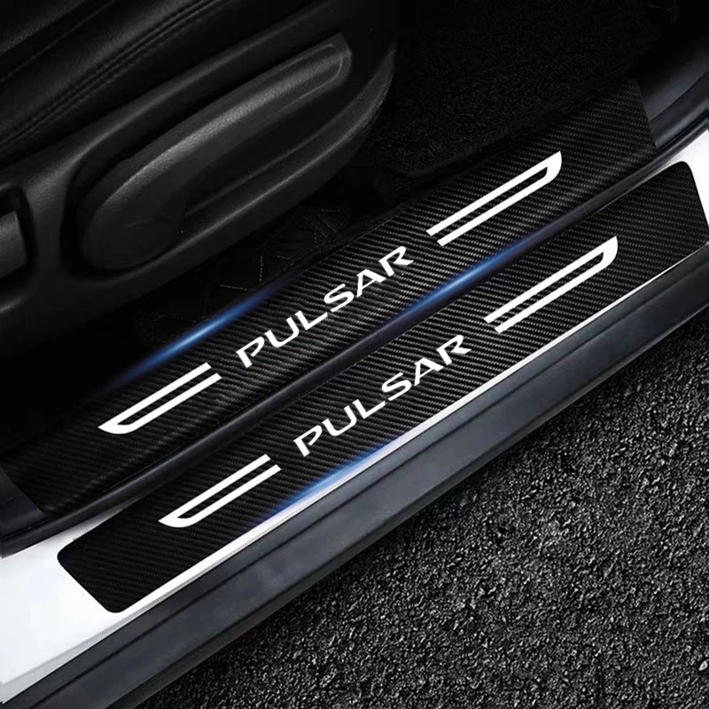 Car Guard Decals for Nissan Pulsar Sill Door Trunk Threshold Protective Anti Scratch Scuff Strip Sticker Kick Plate Guard Films