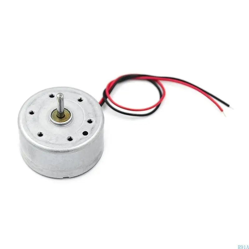 R91A Handheld Fan Motor Fast Speed DC1.5V-6.0V Voltages Ranging RF300 Fan Motor