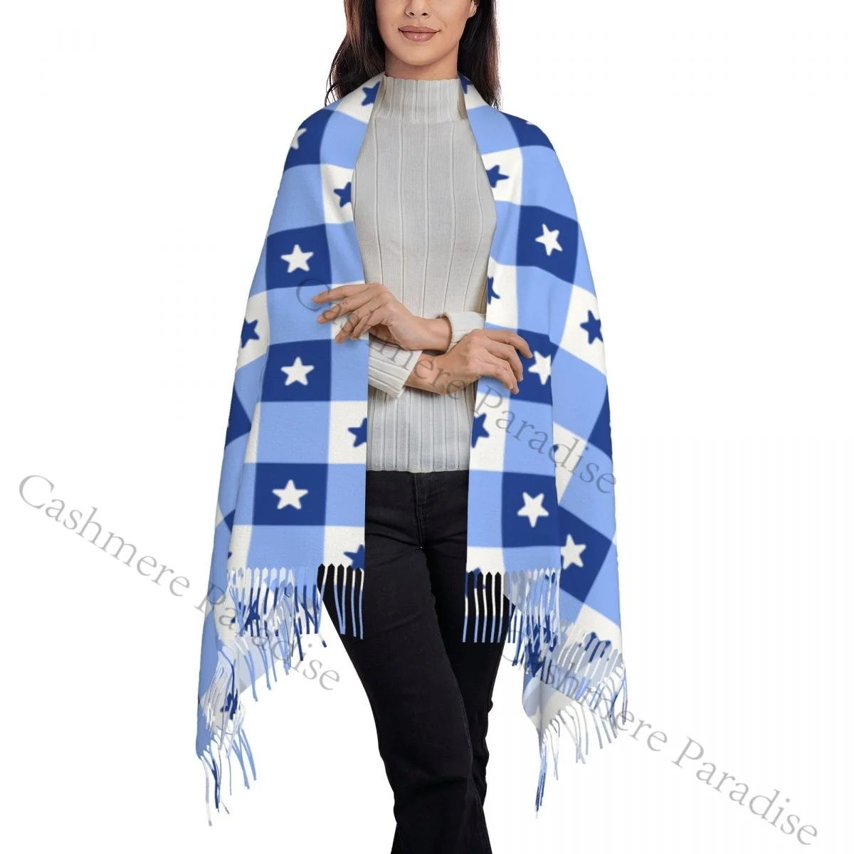 Cute Star Galaxy Space Warm Shawls Wrpas Men Women Custom Large Scarves Winter Luxury Brand