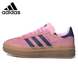 Adidas-zapatillas de Skateboarding para mujer, zapatos femeninos de color rosa Gazelle Bold, originales