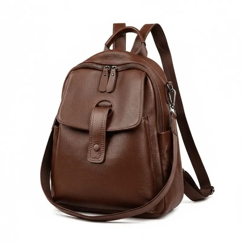 The First Layer Cowhide Package Men Women Bagpack 2026 New Large-capacity Bag Travel Versatile Backpack Fashion Pack