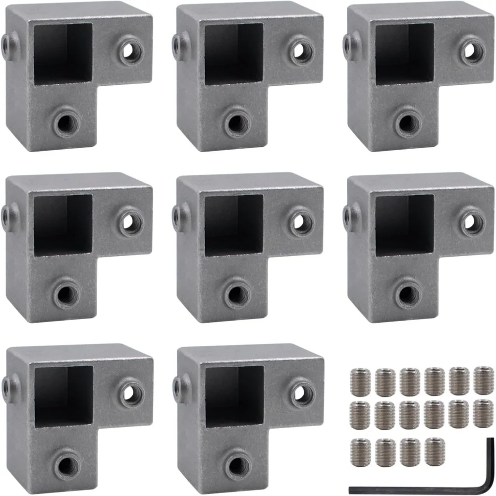

Square Pipe Joiner 25mm Tube Connector T-shaped 3-way Design Precision Fit Easy Installation Compact Lightweight DIY Furniture