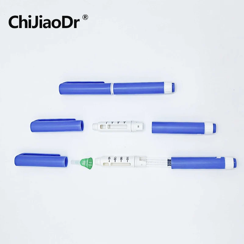 

Инъекционная ручка ChiJiaoDr Blue Sterile Spinning Syringe с регулируемым давлением, 10 штук, одноразовая, для инъекций инсулина