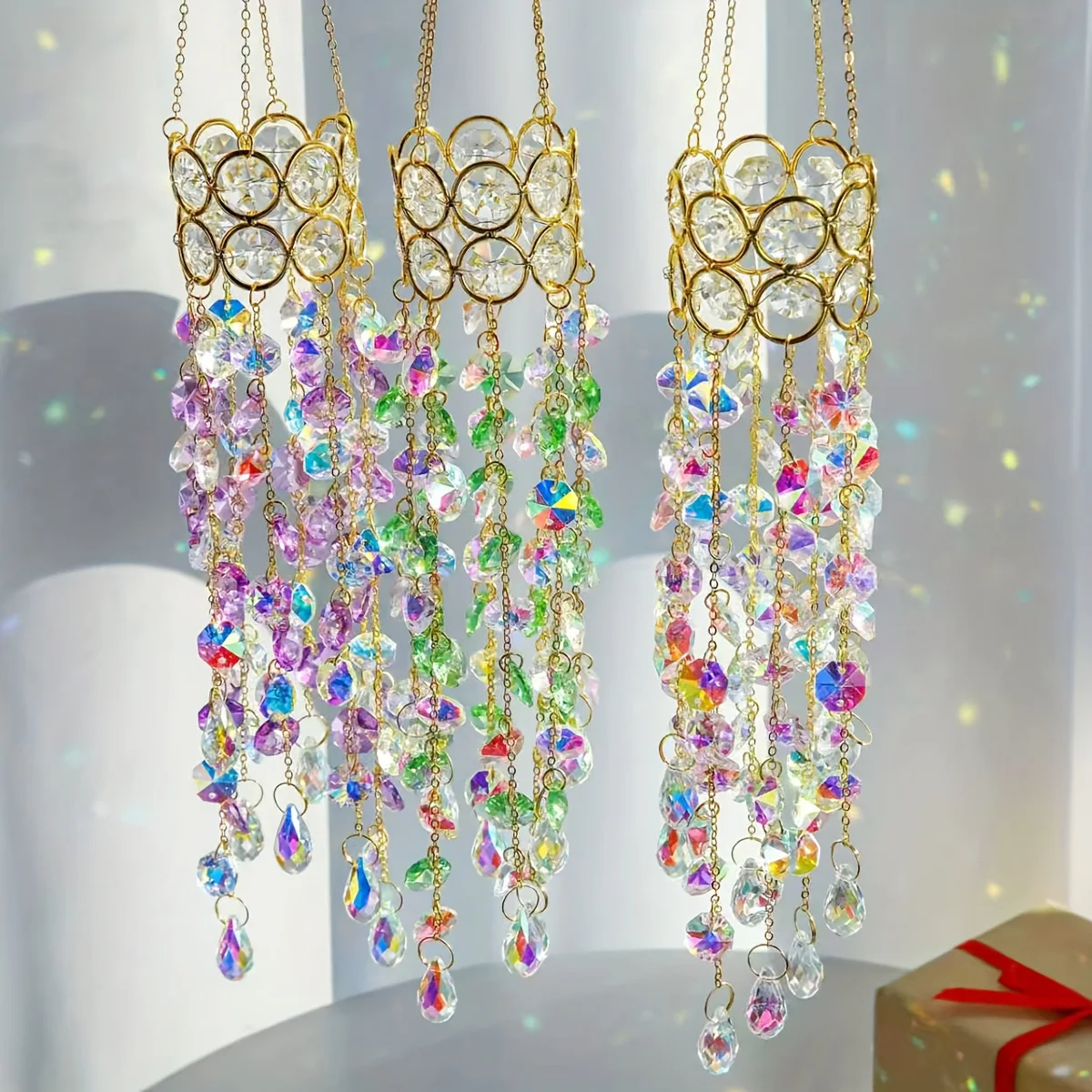 1Pc Crystal Hanging Ornament, Window Decoration/Garden Crystal Light Catcher, Indoor/Outdoor Decoration, Sun Catcher, Elegant Cr