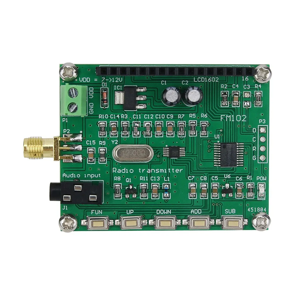 

Advanced FM102 78108MHz FM Signal Generator Small FM Stereo Transmitter RF Signal Source for Reliable Broadcasting