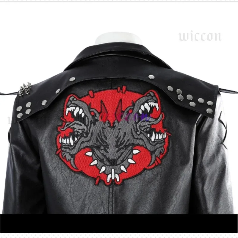 CyArcane 2, игра LOL Vi, женское черное пальто из искусственной кожи, костюм, женская куртка, маскировка, верхние пальто, вечерние, Хэллоуин, карнавал, пар