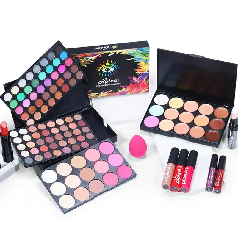 Bundle Makeup Set 24 pezzi trucco cosmetico All-in-One Set trucco Bundle trucco per adolescenti adulti include Set di pennelli trucco trucco