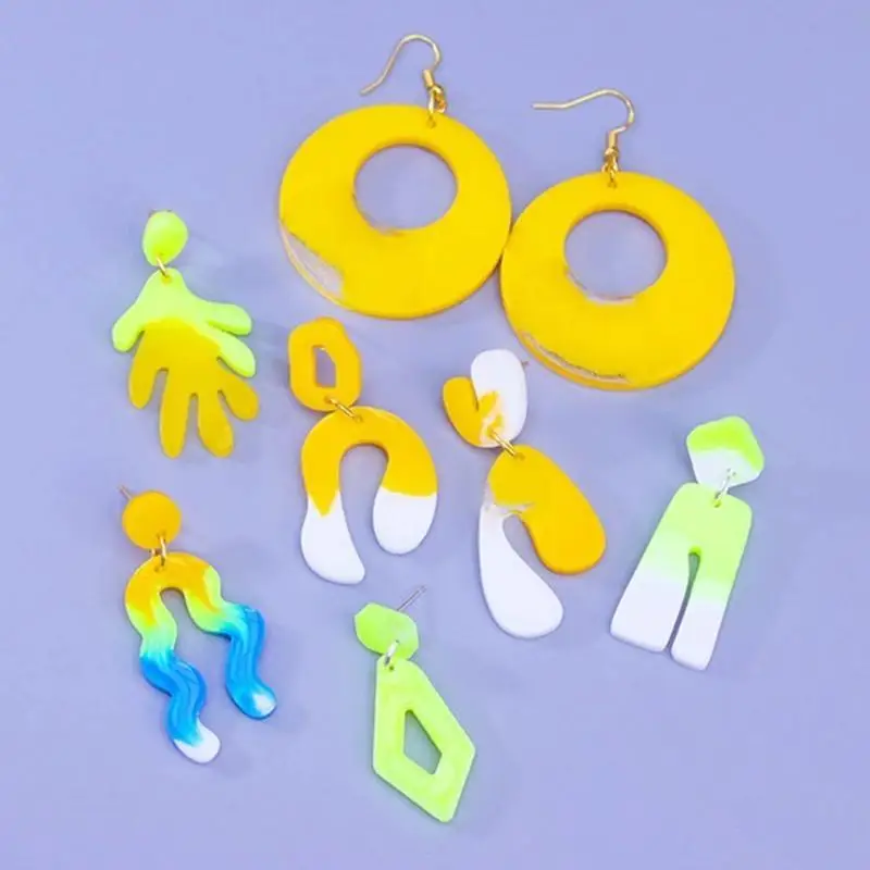 31BB DIY Irregular Earring Molds Necklace Jewelry Pendant Making Mold DIY Crafts Keychain Pendant Mold Gift for Women Girl