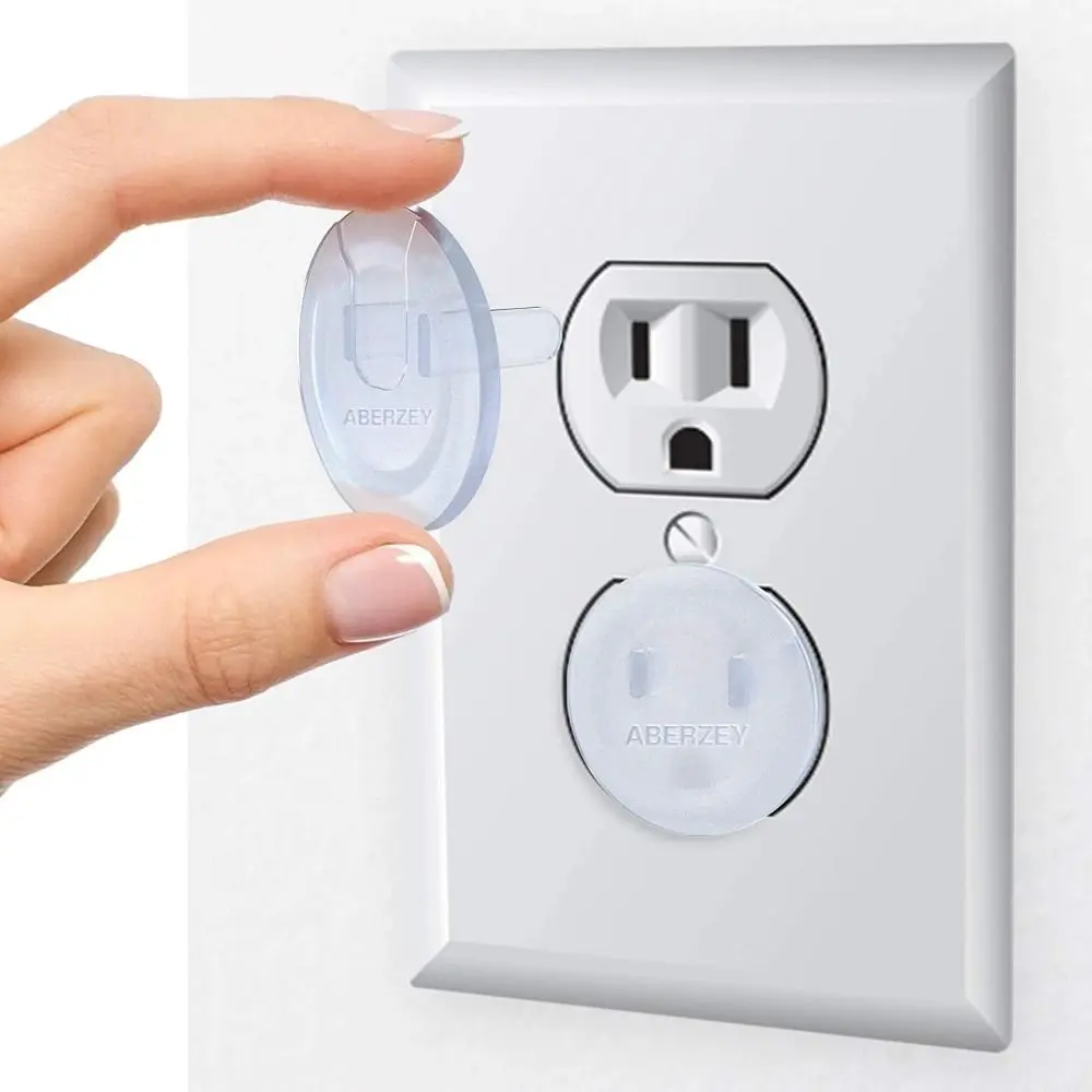 20pcs Safe American Standard Outlet Covers Toddler Protection Clear Electric Plug Protectors Anti-Electric Protector Cover