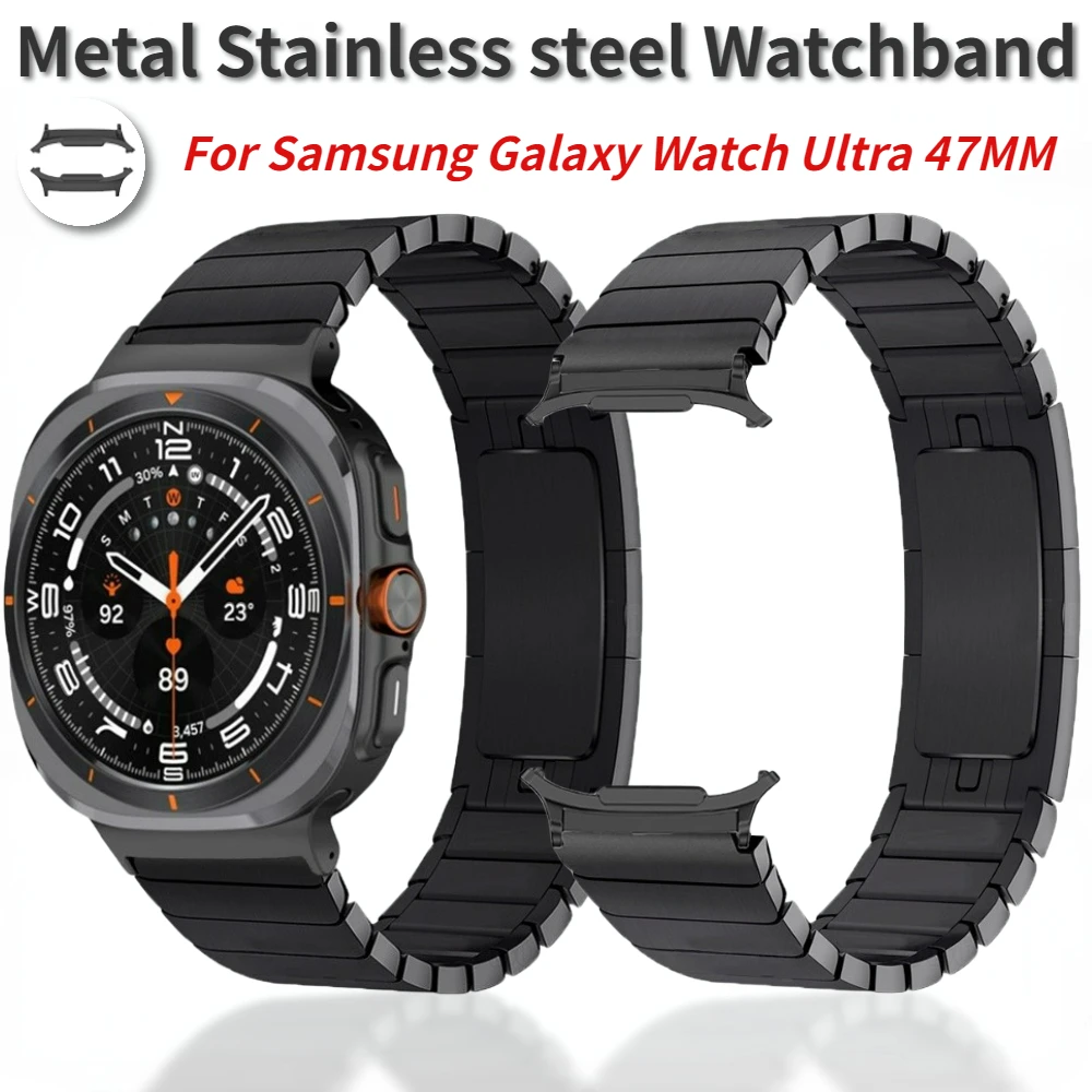 

Stainless steel Strap for Samsung Galaxy Watch Ultra47mm Metal No Gap Bracelet Wristband for Galaxy Watch Ultra Sports Watchband