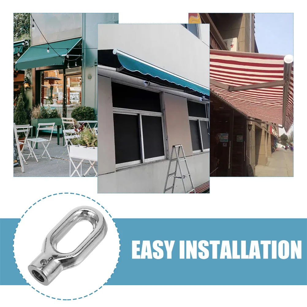 1pc Awning Ring Hook Aluminum Alloy Retractable Crank Hook For Outdoor Awnings Carports Sun Shades Replacement Parts