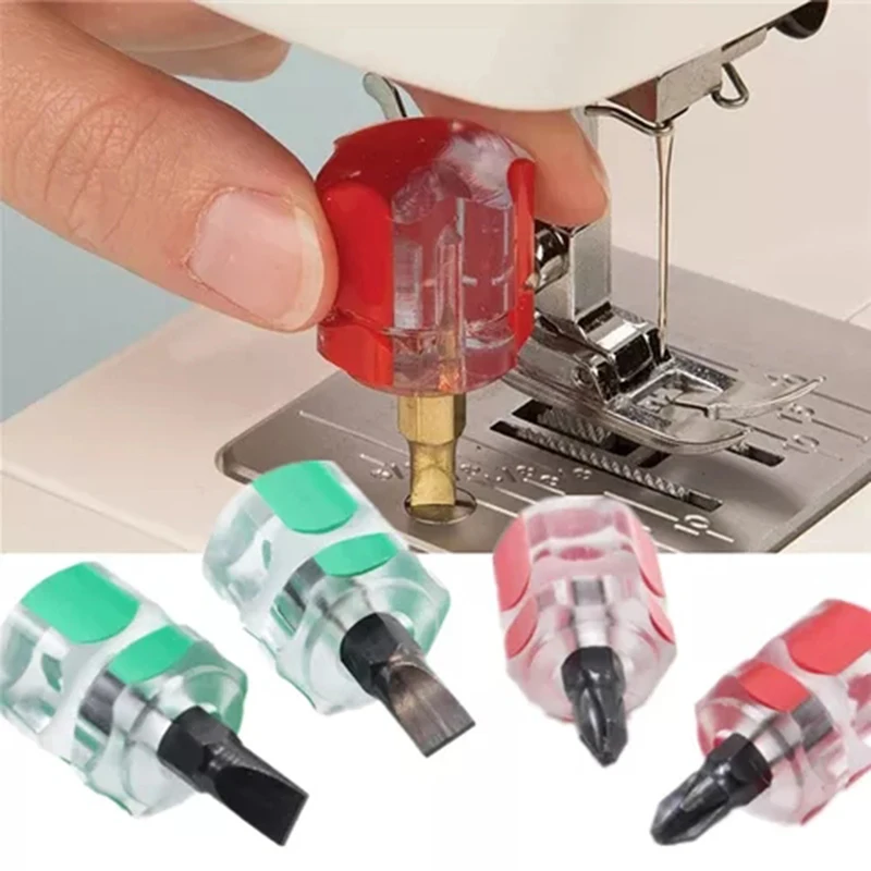 Sewing Machine Screwdriver Mini Needle Plate Screw Driver Set Slotted Cross Screwdriver for Sewing Machine Thread Removal Tool