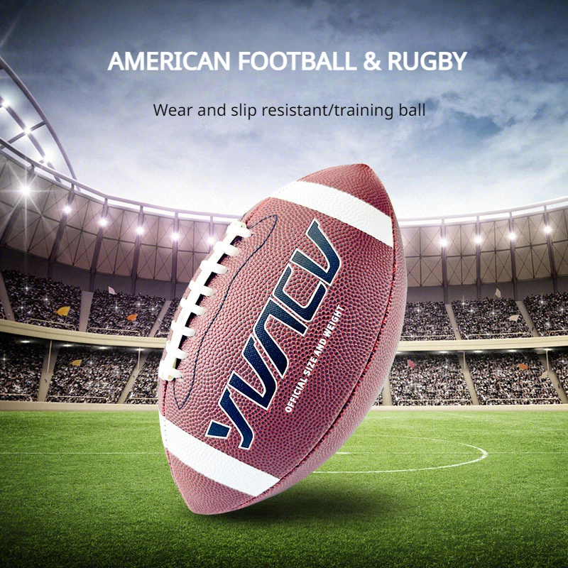 Futebol americano Rugby Ball padrão para crianças e adultos, acessórios de futebol de treinamento, tamanho 9, tamanho 6, tamanho 3