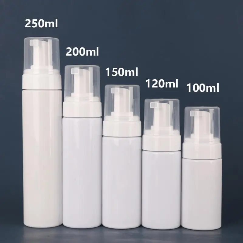 100/120/150/200/250ml Lotion Foam Pump Bottle Dispenser Empty Refillable For Hand Soap Shampoo Cleanser Container Potable Travel