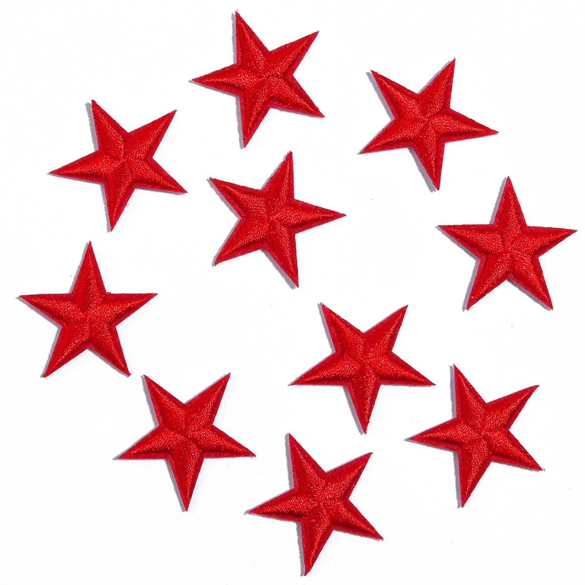 10Pcs/Lot Stars Embroidered Patches Ironing Colorful Star Stickers Patches For DIY Clothes Decoration Supplies Home Crafts