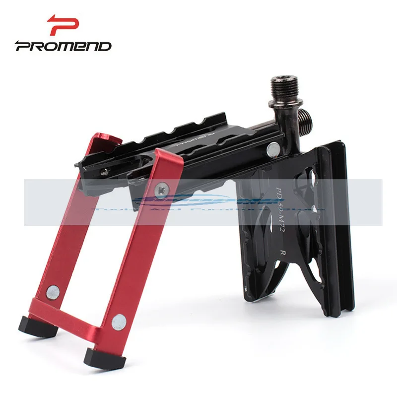 

Promend bicycle pedal with foot support, road bike mountain peeling unilateral parking rack pedal