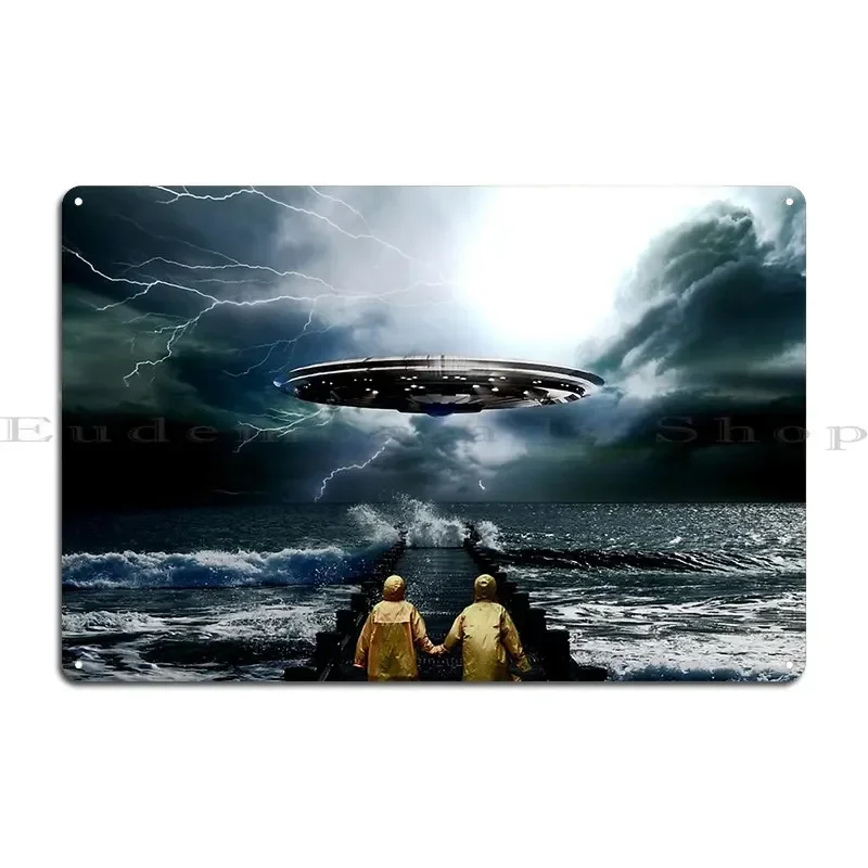 The Visitors Metal Sign Rusty Printing Wall Decor Cave Club Tin Sign Poster
