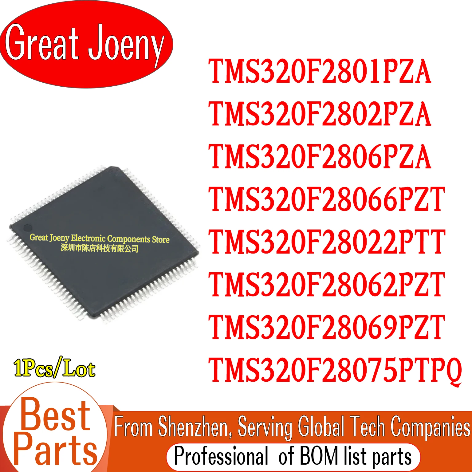 TMS320F2801PZA TMS320F2802PZA TMS320F2806PZA TMS320F28066PZT TMS320F28022PTT TMS320F28062PZT TMS320F28069PZT TMS320F28075PTPQ