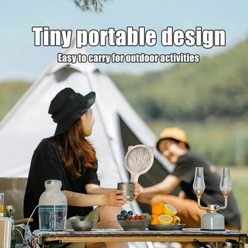 

Electric Fly Swatter Racket Electric Handheld Fly Zapper Outdoor Gnat Trap Electronic Wasp Catcher Fruit Flying Control Device