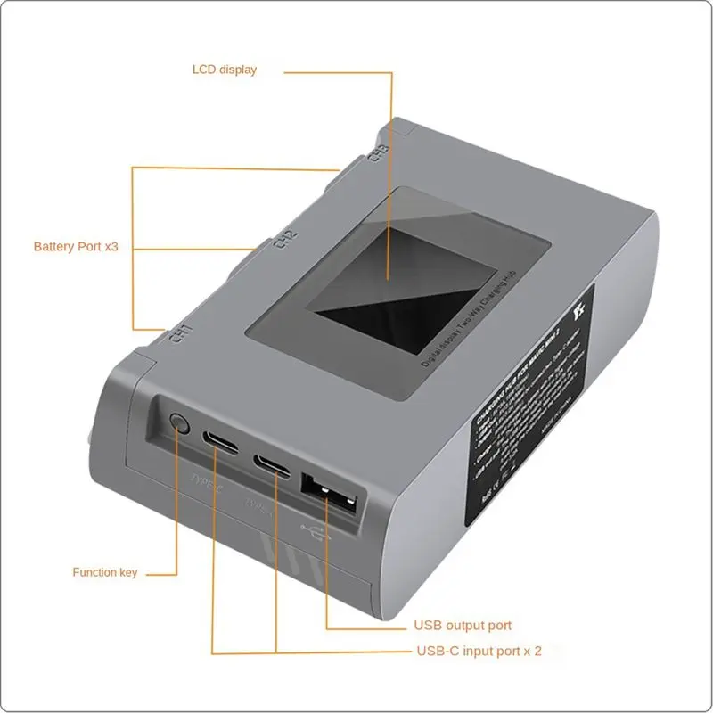 【SPECIAL OFFER】Two-Way Charging Hub Charge Multiple Batteries for Mini SE/Mini 2 with Color LCD Digital Display Charger