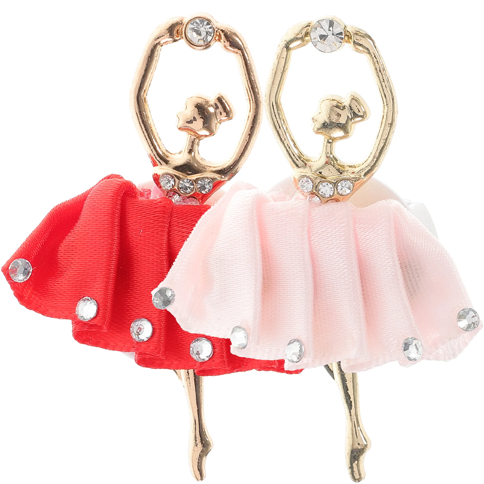 

2 Pcs Outlet Perfume Ornament Clip Car Decoration Decorate Ballet Girl Air Freshener