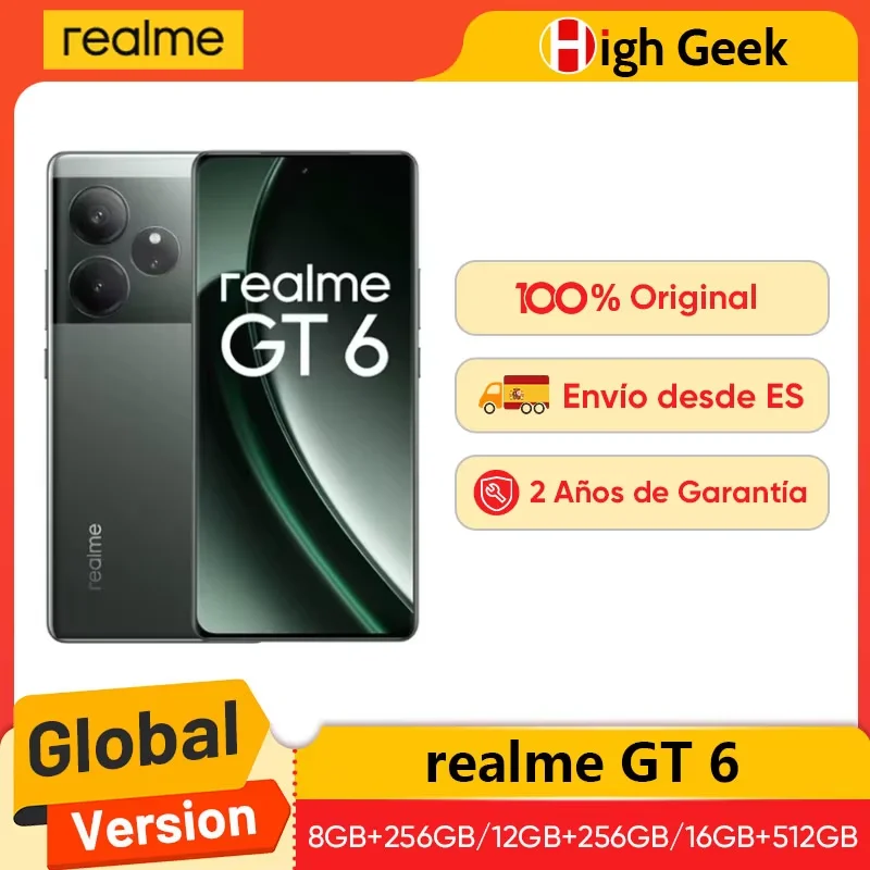 Global Version realme GT 6 GT6 5G Smartphone 6.78