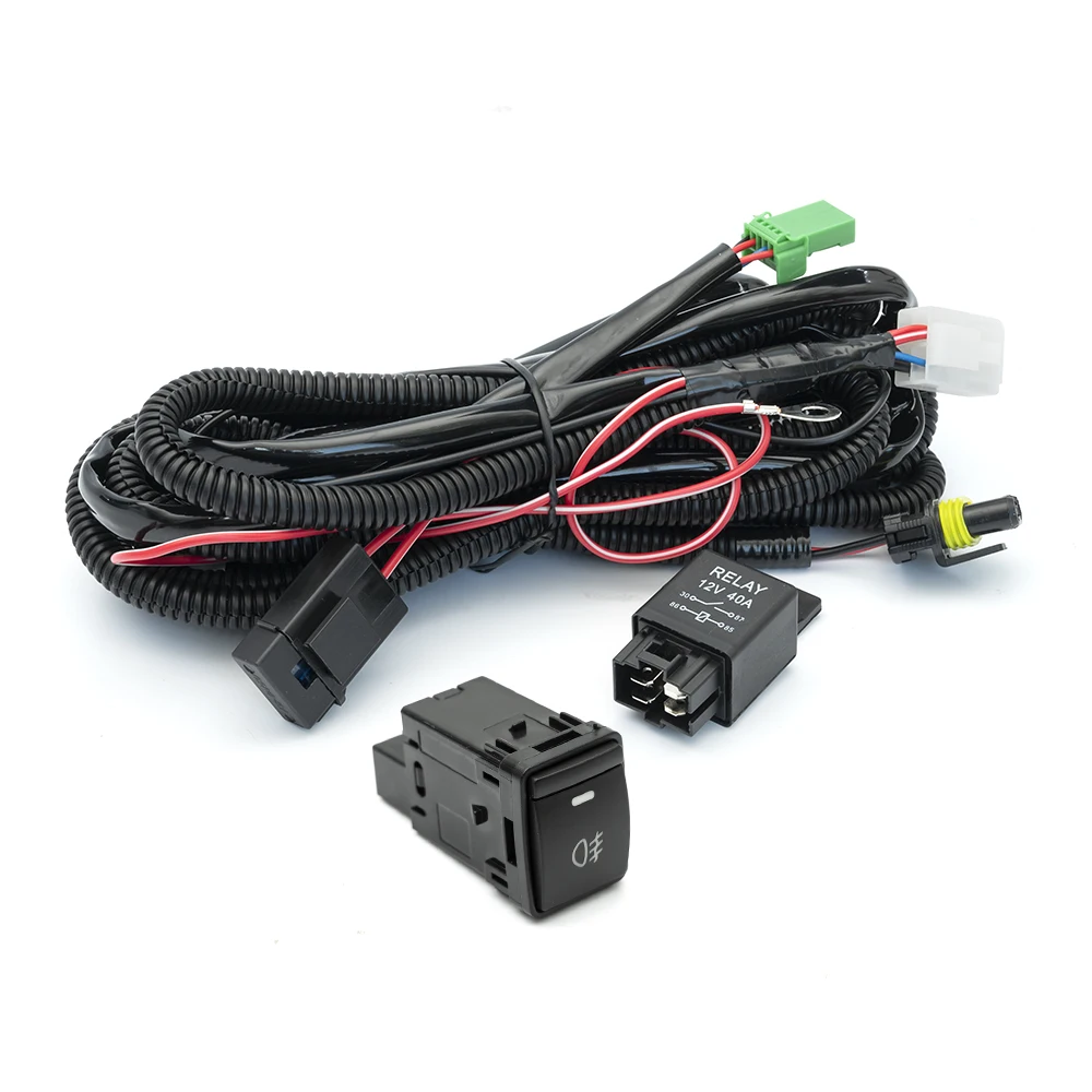 Interruptor de relé H10 H12 HB3 HIR2, luces antiniebla para Nissan Qashqai J11 Juke Note Sentra, Cables de arnés, Cables de lente antiniebla, enchufes, interruptor