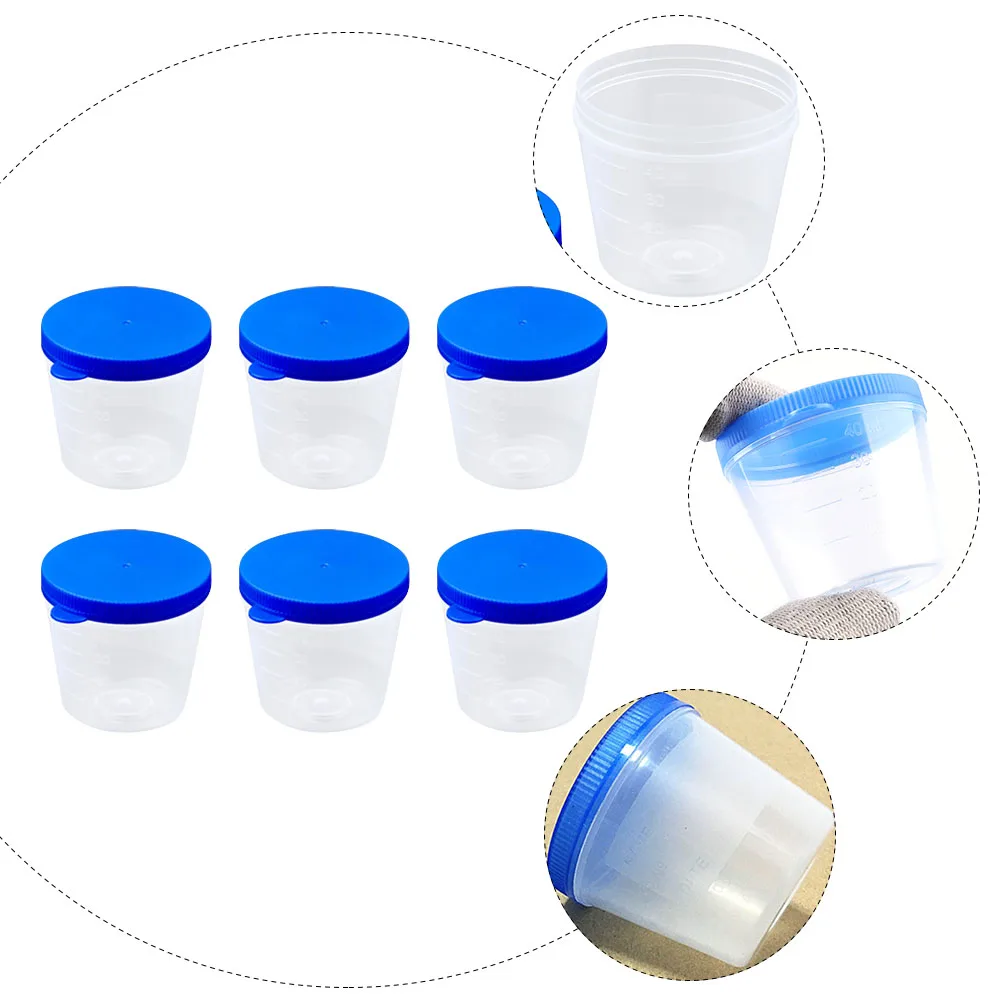 

30pcs Plastic Labs Graduated Urine 40Ml Heat Resistant Laboratory Measurement Cups Medical Teaching Supplies For