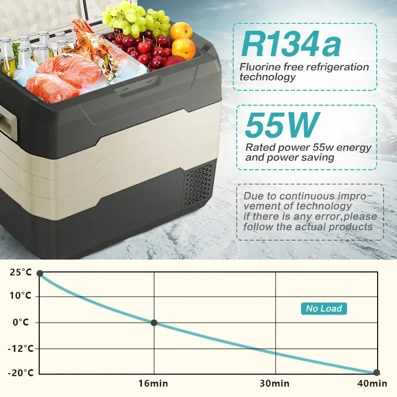 For Factory New Black White Portable Car Fridge Freezer With Dual Zone Portable Car Fridge  For Truck