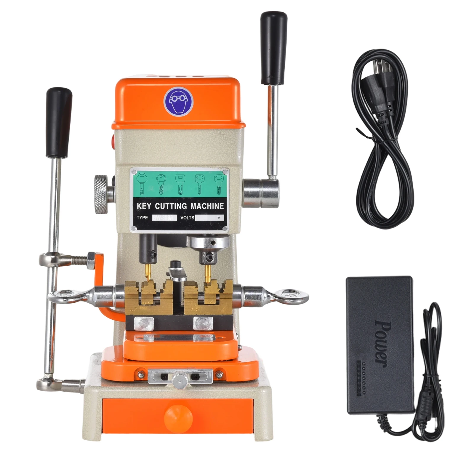 Vertical Key Duplicator 110V Multifunctional Electric Key Cutting Machine with Cutter, Professional Vertical Key Copy Machine for Locksmith Hardware Store, Key Maker Duplicator for Cutting Dimple Cylindrical Wave Automotive Door Keys