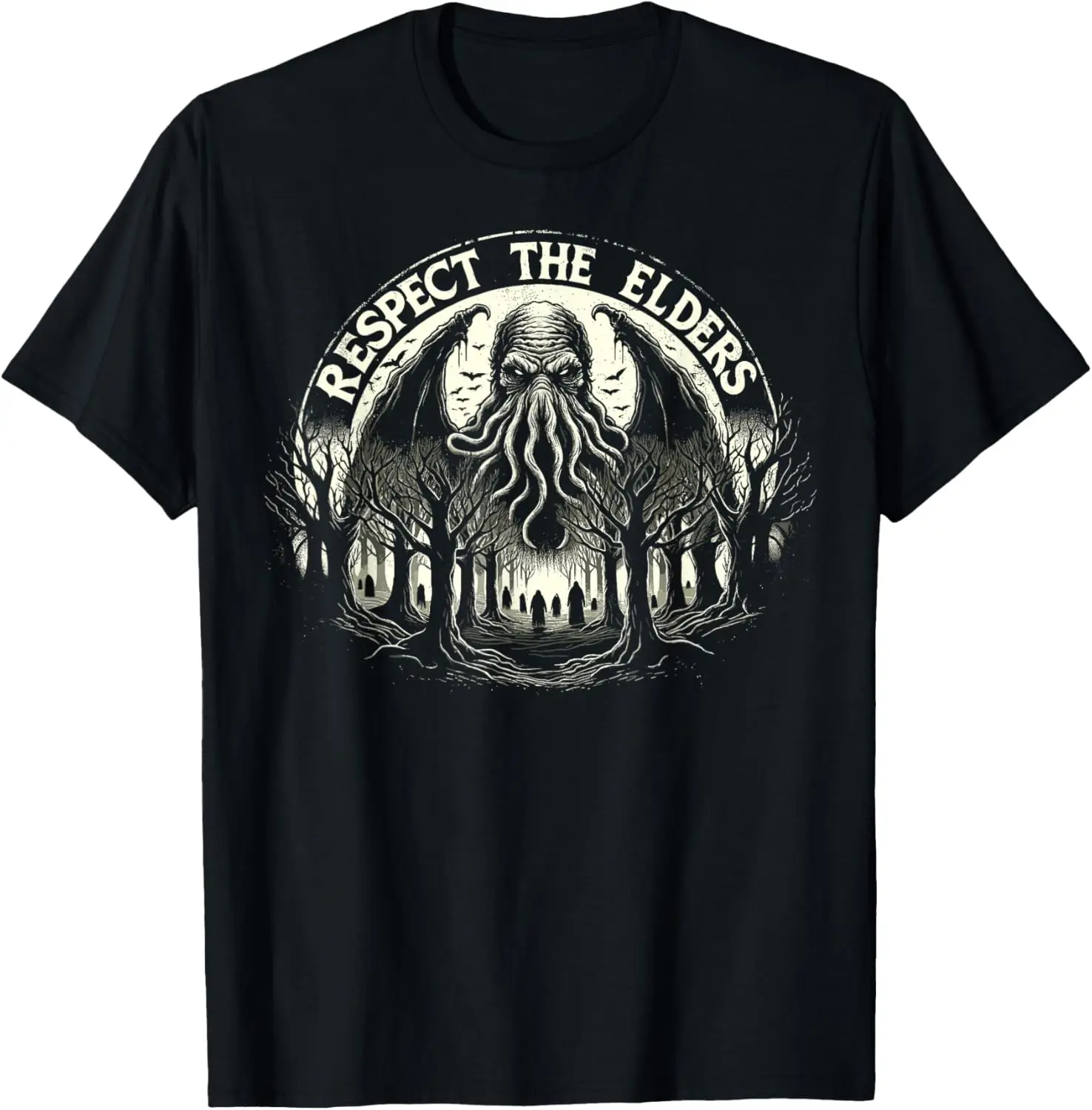 

Cthulhu Respect The Elders, Vintage Cosmic Horror