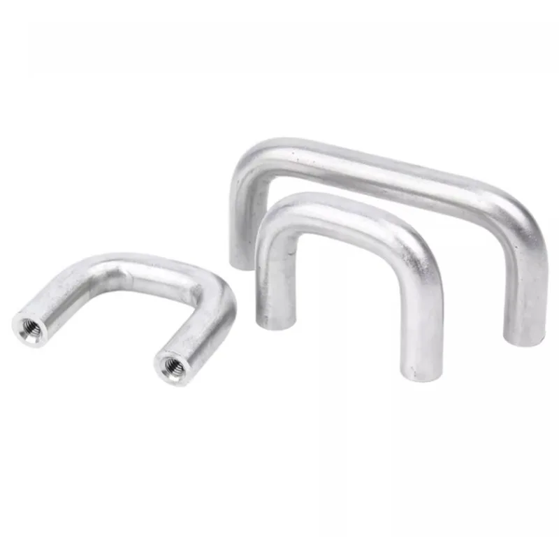 Stainless Steel U Type Door Handles Dresser Knobs Kitchen Cabinet Knobs Bolt Screw Handle Internal Thread Accessory image 3