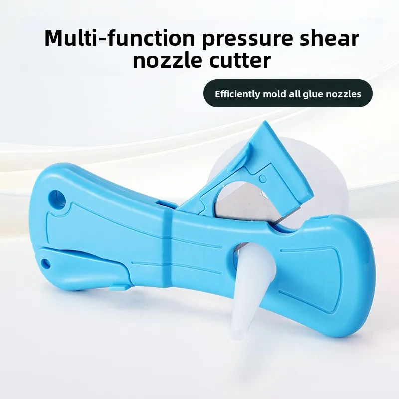 universal Heavy-Duty Manual Glue Nozzle Trimmer Cutter-All-in-One Adjustable Adhesive Tip Cutter with Blade Portable DIY Plastic