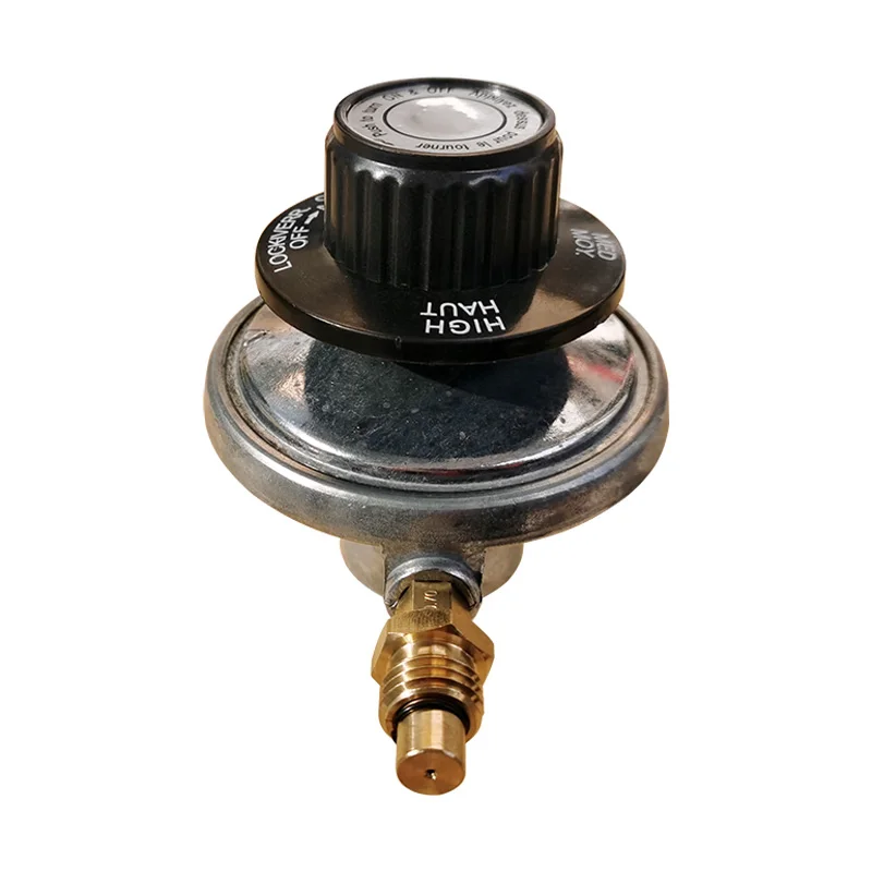 North America LPG One Pound Gas Cylinder Tank Propane Adjustable Low Pressure Gas Regulator Valve M12*1 With Nozzle 0.7mm