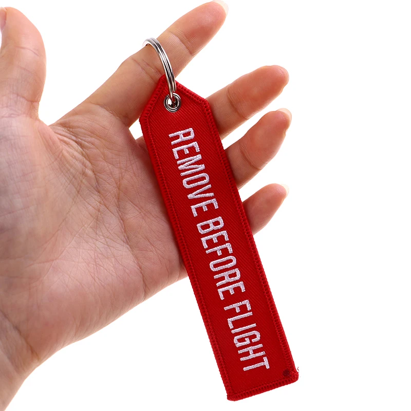 1PCS Red Remove Before Flight Lanyards Keychain Strap Friendship Christmas Gifts For Card Badge Gym Key Chain Stuff