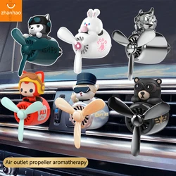 72Km Bear deodorante per Auto Teddy Bear Pilot accessori interni Auto presa d'aria elica fragranza Bulldog diffusore di profumo