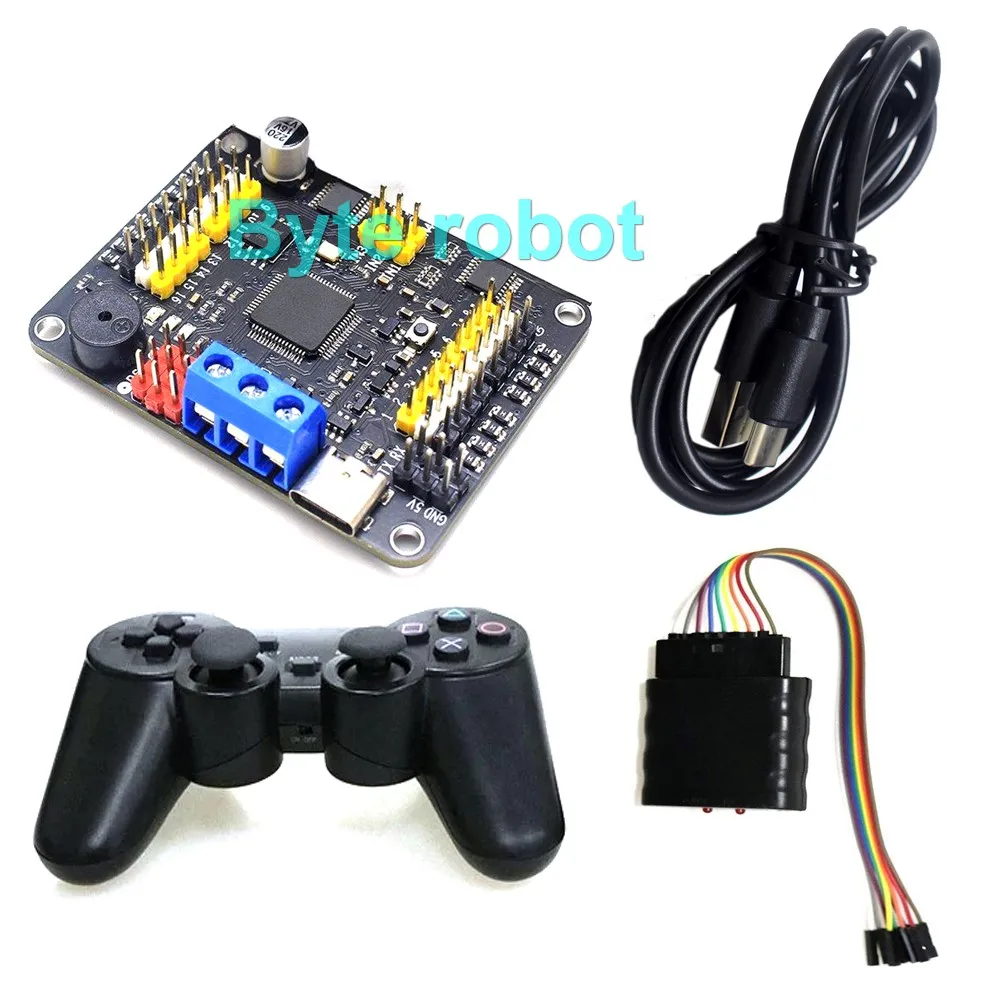 32/24/16 Channel Servo Control Board Robot Servo Controller with PC and Ps2 Remote Control Kit FOR Multi Dof Robot Robot arm