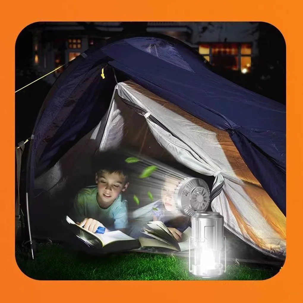 多機能屋外照明ソーラー扇風機キャンプライトキャンプライト内蔵 2400mAh 非常灯電源銀行