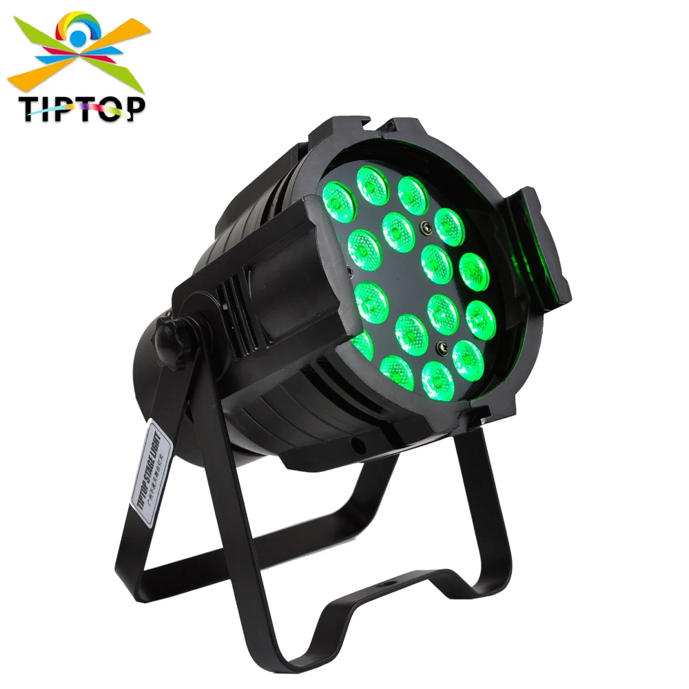 

Gigertop TP-P50C 18x3W RGB 3IN1 Mini Aluminum Led Par Ligt DMX512 Stage Lighting Fan Cooling Small Led Par Cans CE ROHS