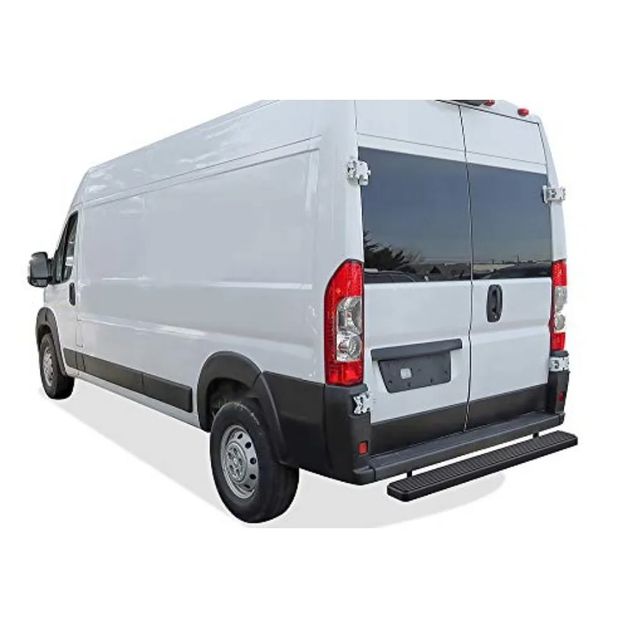 Rear Step 5in Matte Black Compatible with Ram Promaster 2014-2025 Full Size Van for Enhanced Access and Safety Durable Side Ste