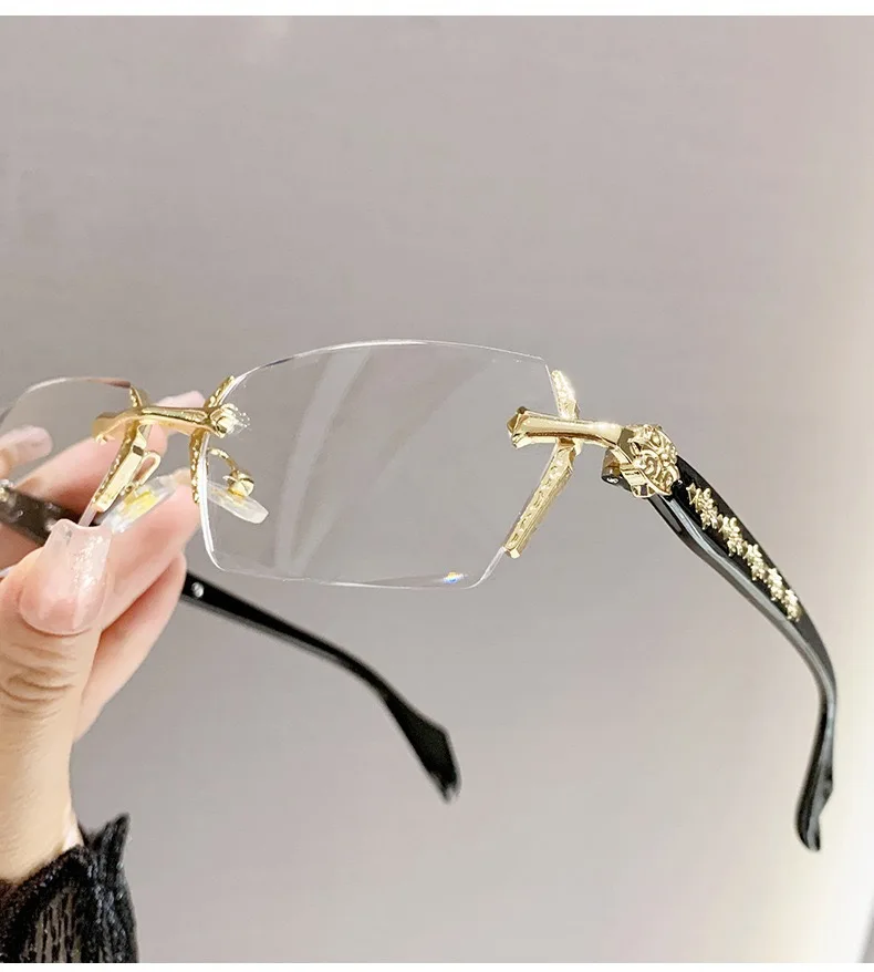 Gold silver glasses frame casual glasses fashionable square frame glasses frames