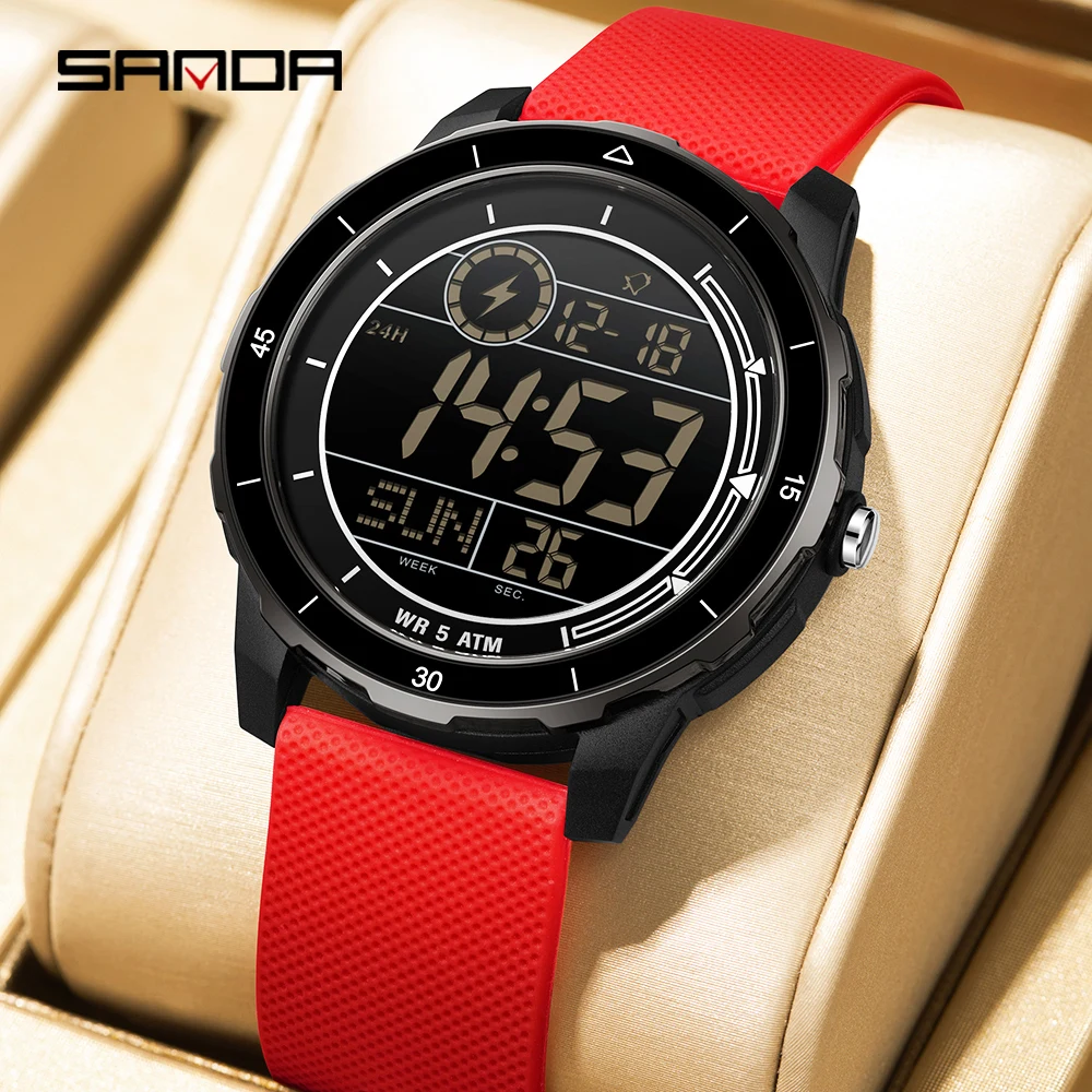 

Fashion SANDA New 2205 Luxury Student Electronic Watch Outdoor Sports Waterproof Student Timing Electronic Digital Watch 2025