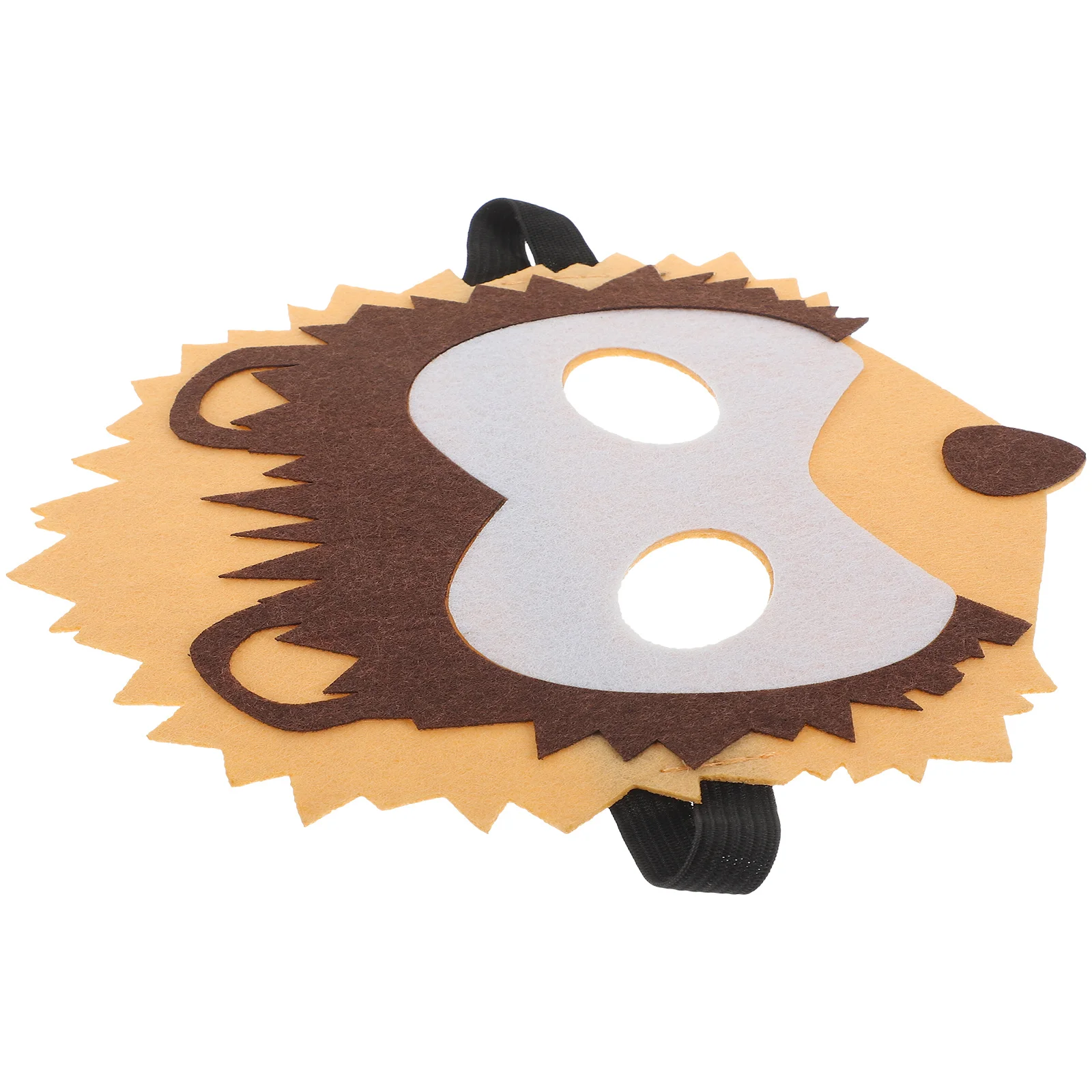 Accessorio per costume con fascia elastica a mezza faccia per maschera di animali per carnevale di Halloween, decorazioni per feste, festival, bambini e adulti