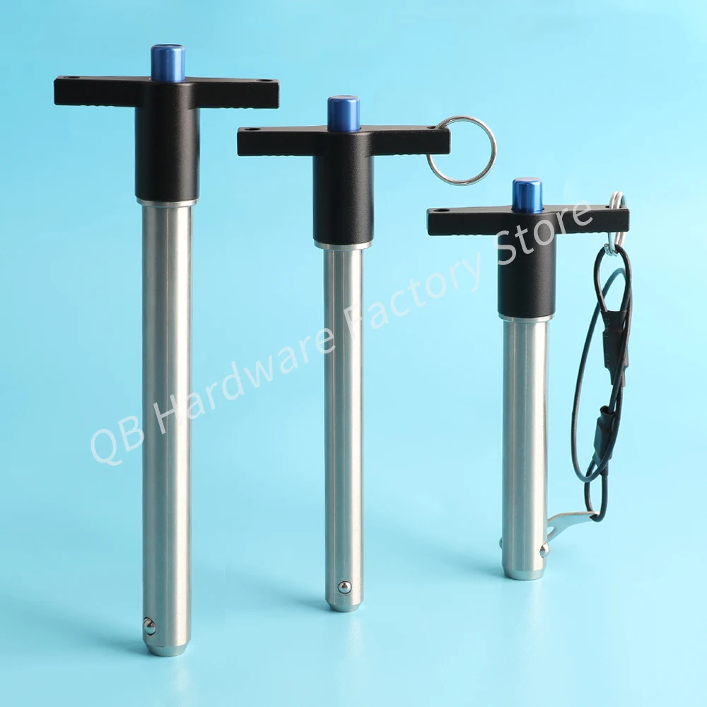 QB117 High Quality Quick Release Pin T Shaped Handle Ball Lock Pin With Spring Speaker Accessories Comes With Safety Rope
