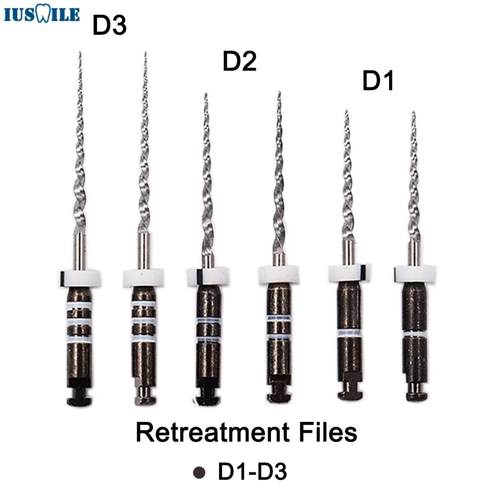 Deatal D1 D2 D3 Endodontic Retreatment Files Niti Super D Rotary Files For Root Canal Cleaning Dentistry Endo Instrument