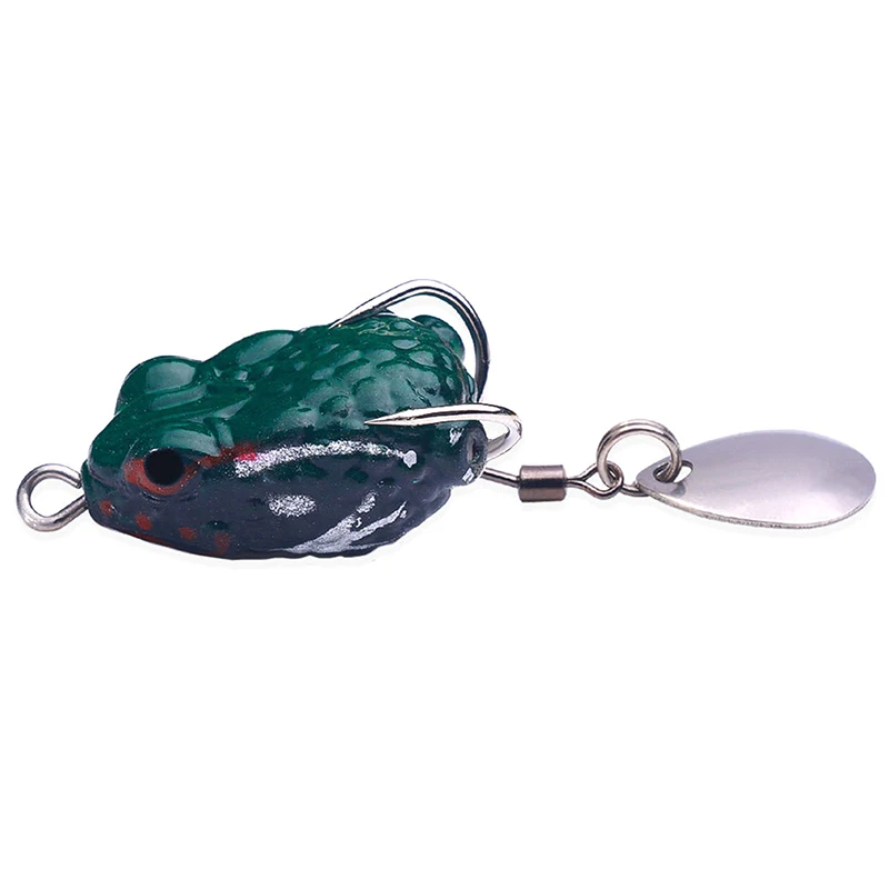 1 Piece Artificial Lure Shiny Double Hook Lure Fishing Bait Soft Bait Blackfish Imitation Soft Bait