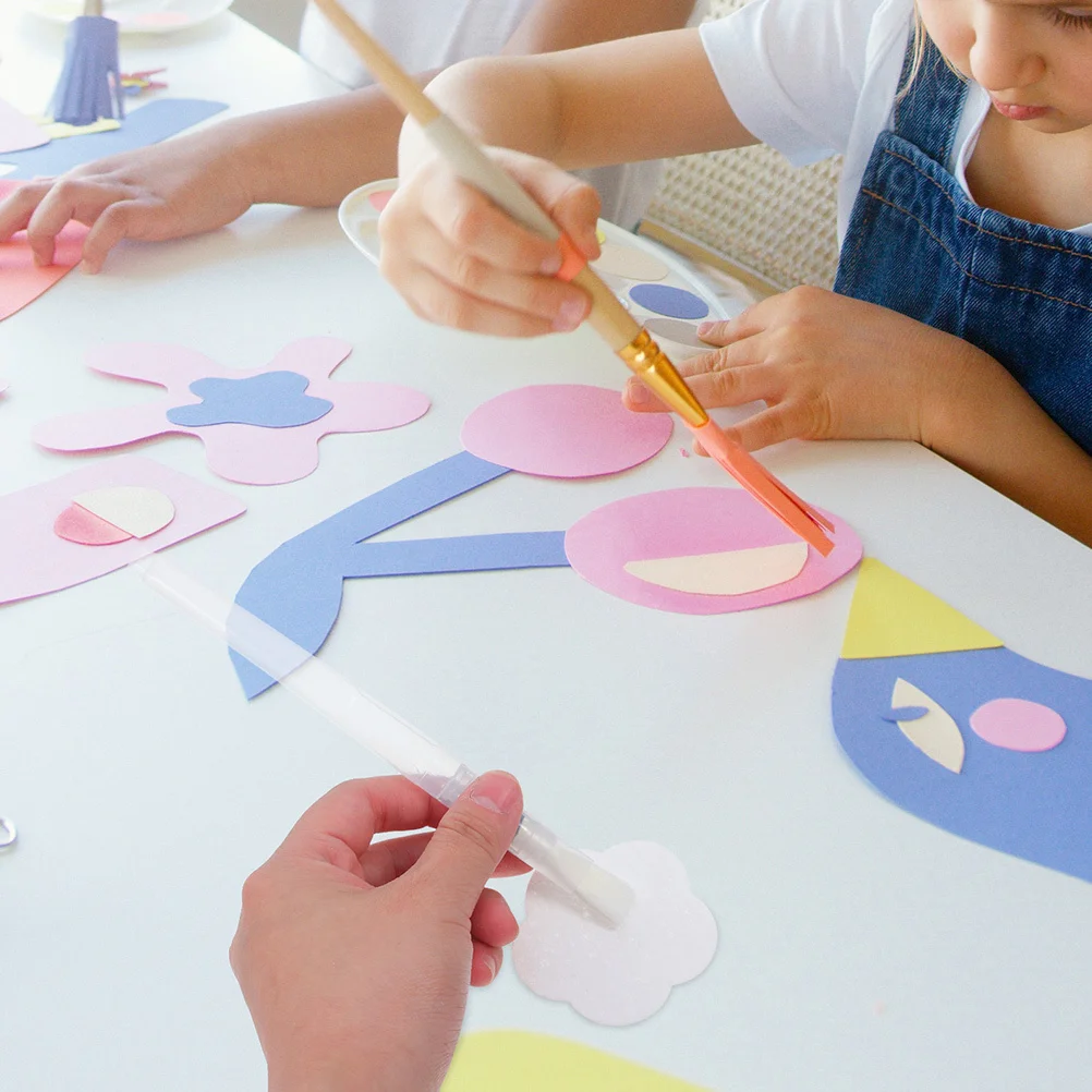 

16Pcs Expansion Wood Pulp Paper 3D Texture Painting Kit DIY Kids Drawing Sponge Art Supplies Drawing Pad for Kids