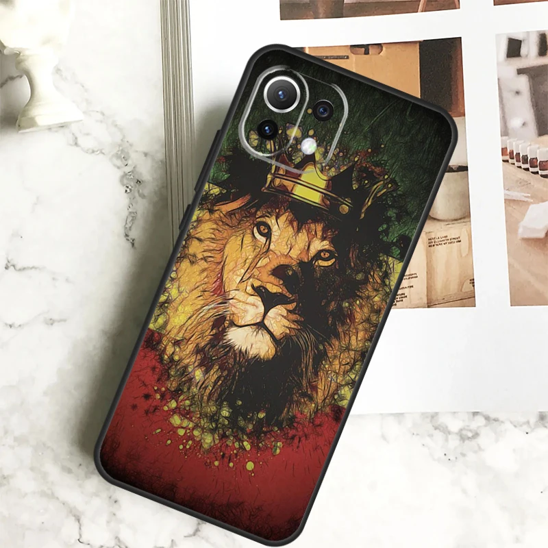 Rasta Lion Reggae Bob Marleys Case For Xiaomi 13 14 Pro Ultra 12 13 Lite 11T 12T 13T POCO F5 M6 X3 X5 X6 Pro F3 M5s Cover