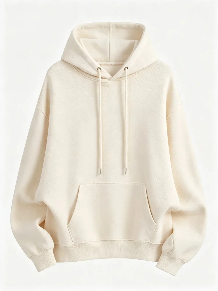 2026 heavyweight Korean style loose hooded sweatshirt men women long sleeved autumn high-end brand embroidered boutique pullover