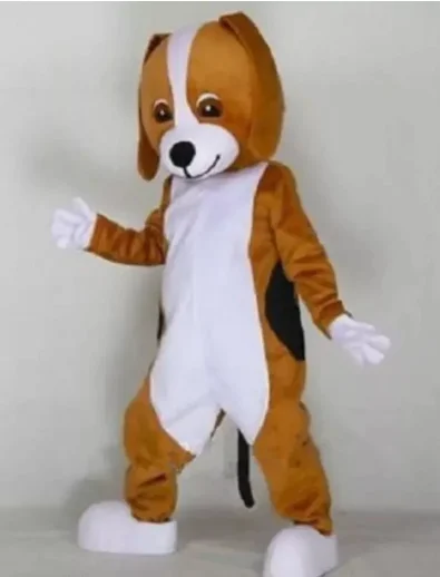 

2025 New Adult Hot Sale Foam Cute Halloween Dog Cartoon Mascot Costume Plush Christmas Fancy Dress Halloween Mascot Costume